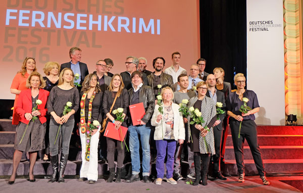 Preisträger, Laudatoren, Juroren, Publikumsjury des Deutschen Fernsehkrimipreises 2016 Foto © massow-picture