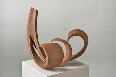 René Dantes, Natura, 2010, Cortenstahl, Breite 72 cm