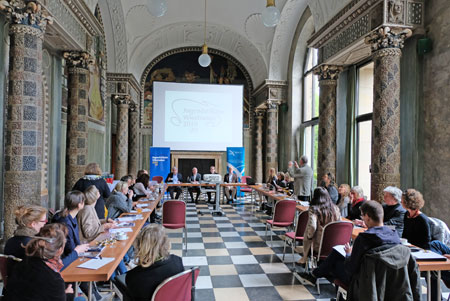 Jugendstil - Muschelsaal im Kurhaus Wiesbaden. © Foto: Diether v. Goddenthow