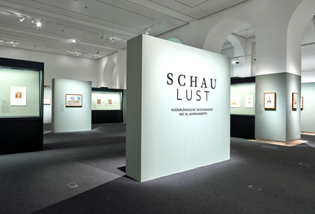 Ausstellungsansicht "Schaulust. Niederländische Zeichenkunst des 18. Jahrhunderts" Foto: Städel Museum Norbert Miguletz
