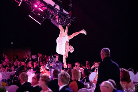 Vorführungen aus den olympischen und nicht-olympischen Actionsportarten beim 51. Ball des Sports im RheinMain CongressCenter Wiesbaden © picture alliance für Deutsche Sporthilfe