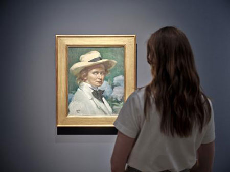 Ausstellungsansicht „FREI. SCHAFFEND. Die Malerin Ottilie W. Roederstein Foto: Städel Museum – Norbert Miguletz
