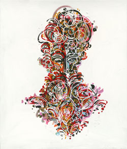 Leon Löwentraut, Hope Serie, 2023, Acryl auf Leinwand, 180 x 154 cm